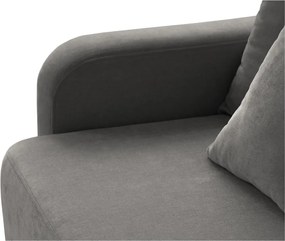 Divano grigio allungabile con contenitore 231 cm Elen – Micadoni