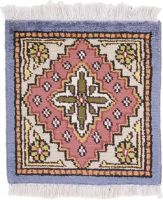 Agra Tappeto orientale 30 x 30 (Indian) Annodato A Mano