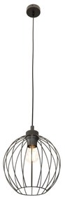 Sospensione Minimal Industrial Nando 1 Luce Nera