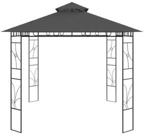 Gazebo 4x3x2,7 m Antracite 160 g/m²