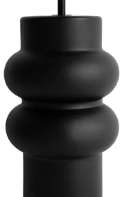 Lampada da tavolo di design in ceramica nera 17 cm senza paralume - Alisia