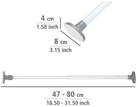 Barra di distribuzione, lunghezza massima 80 cm Herkules - Wenko