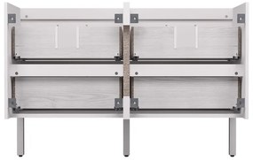 Mobile da bagno a terra sotto lavabo L 60 x H 57 x P 48.1 cm bianco verniciato opaco, 2 cassetti SENSEA Charm