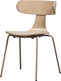 Sedia da pranzo di colore naturale con effetto frassino impilabile Form – WOOOD