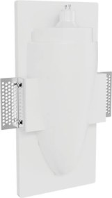 Applique da Incasso Segnapasso GU10 Curva in Gesso Pitturabile