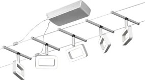 Paulmann 94481 - Set da 5 faretti LED da 4,8 W per sistema a cavo 230 V