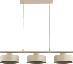 Lampadario a sospensione su cavo SELIA 3xE27/15W/230V beige