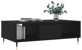 Tavolino da salotto nero 104x60x35 cm in legno multistrato