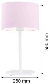 Argon 4128 - Lampada da tavolo MAGIC 1xE27/15W/230V rosa/bianco