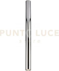 Plafoniera-faretto fluke tonda cromo 1 luce attacco gu10 5,5x5,5x75cm