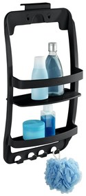 Mensola da bagno da appendere/senza foratura nera in plastica Universal – Wenko
