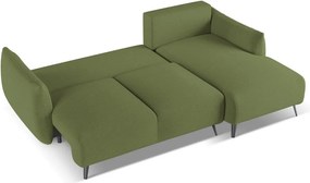 Divano angolare verde (con penisola a destra) Malie – Makamii