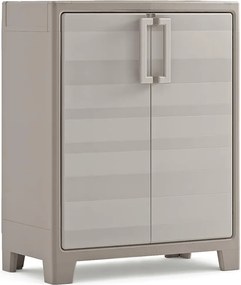 Armadio 2 Ripiani 80x44x100 cm Keter Gulliver Basso XL Sabbia e Beige...