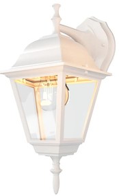 Applique Lanterna da Esterno IP54 E27 Bianca - Serie ALFIERI 1B