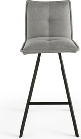 Sgabello cucina tessuto Grigio Chiaro - bar SILA 2 sgabelli