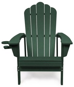 Sedia da giardino in plastica verde Adirondack – Bonami Selection