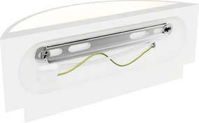 Applique da Parete G9 Semicircolare in Gesso Pitturabile