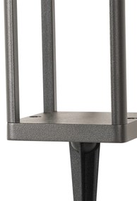 Lampada da terra da esterno grigio scuro 25 cm con luce dimmerabile e sensore solare - Sonne