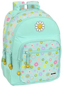 Zaino Scuola Smiley Summer fun Turchese (32 x 42 x 15 cm)