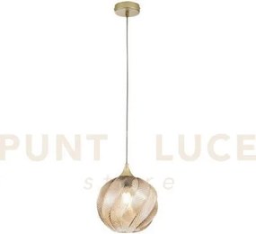 Lampadario a sospensione majesty ambra in vetro 1 luce attacco e27 ...