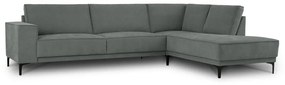 Divano angolare in grigio scuro (con penisola a destra) Copenhagen – Scandic