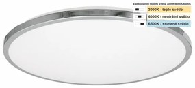 Top Light -Plafoniera LED da bagno SILVER LED/18W/230V IP44 diametro 34 cm cromo