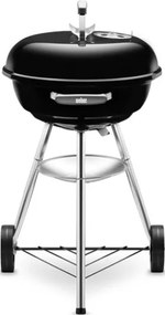 Weber Compact 47 Cm Barbecue A Carbone Kettle Grill Nero Con Griglia In Acciaio