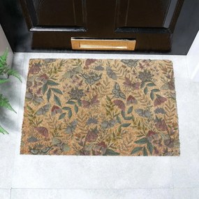 Zerbino in fibre di cocco 40x60 cm Midnight Garden x Celia Battaini – Artsy Doormats