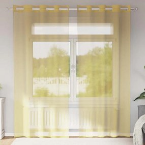 Tende İn Voile Con Occhielli 2 Pz Giallo /
