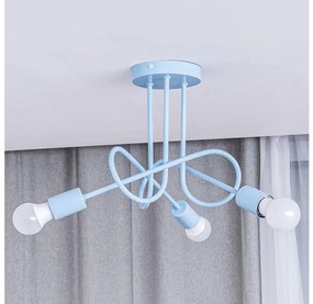 Plafoniera OXFORD 3xE27/15W/230V blu