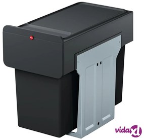 Hailo Secchio per Rifiuti Incorporato EcoLine 3x10L Nero