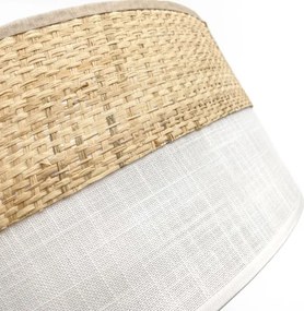 Plafoniera LED SIRJA BOHO LED/36W/230V Ø 45 cm beige/bianco