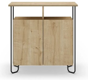 Mobile in rovere decorato in colore naturale 80x80 cm Dilly - Marckeric