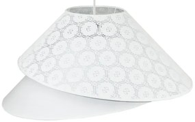 Duolla - Lampadario a sospensione con filo COCO 1xE27/40W/230V diametro 50 cm bianco