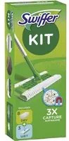 Swiffer scopa cattura polvere confezione da 1 manico & 8 panni asciutti & 3 panni umidi