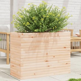 Fioriera Da Giardino 90x40x68,5 Cm İn Legno Massello Di Pino /