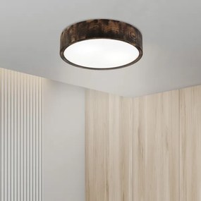 Brilagi - Plafoniera LED CARVALHO SMOKEY LED/36W/230V rovere, diam. 37,5 cm