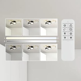 Lampada da soffitto dimmerabile ALIZEE LED 30W 230V 3000-6500K nero/oro