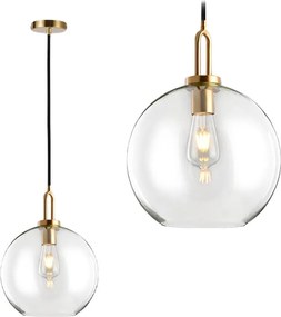 Lampada da soffitto a sospensione con sfera di vetro 25cm APP630-1CP