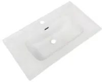 Lavabo consolle d'appoggio in ceramica bianco 81x46.5x17H VA836-80