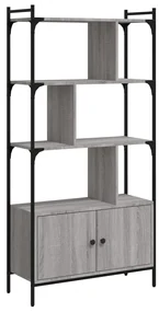 Libreria ante grigio sonoma 76,5x30x154,5 cm legno multistrato