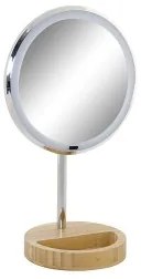 Specchio Ingranditore con LED DKD Home Decor Argentato 20 x 14 x 34 cm