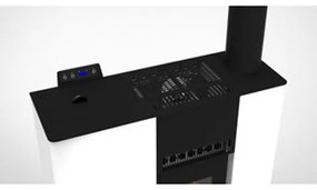 Stufa A Pellet Canalizzata Slim 12C Stereope Bianco C-Line