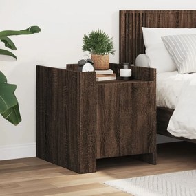 Comodino Rovere Marrone 45x50x50 Cm İn Truciolato /