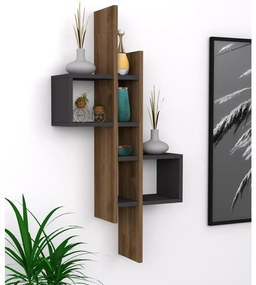 Mensola da parete EMSE 108x53,8 cm marrone/antracite