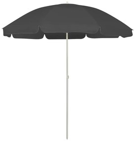 Ombrellone Da Spiaggia Antracite 240 Cm /