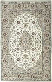 Kashan Tappeto 140x220 Beige (Iran) Annodato A Mano