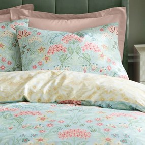 Biancheria da letto gialla/verde in cotone per letto matrimoniale 200x200 cm Art Deco Hydrangea – RHS