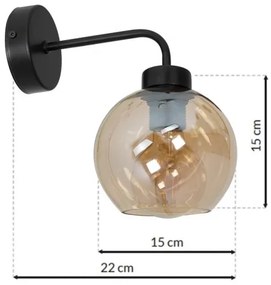 Applique SOFIA 1xE27/60W/230V marrone
