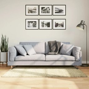 Tappeto Shaggy Pamplona A Pelo Lungo Moderno Oro 80x150 Cm /